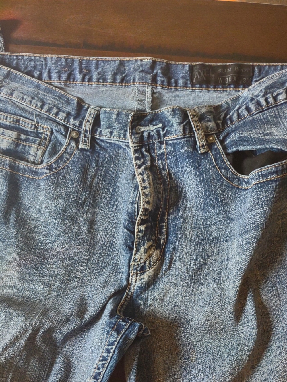 AXL Slim Fit Men's Light Blue Denim Jeans